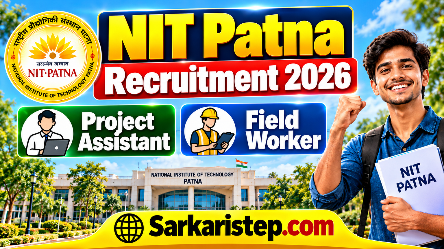 NIT Patna Recruitment 2026: Project Assistant व Field Worker ...